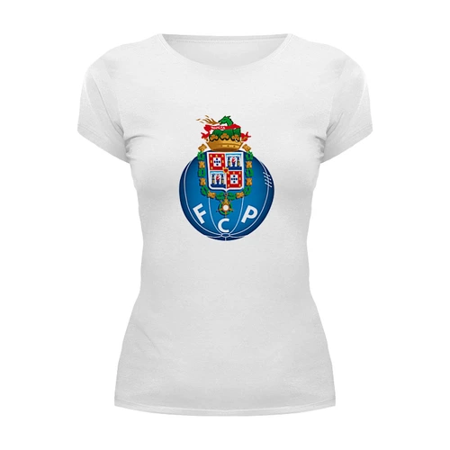Заказать женскую футболку в Москве. Футболка базовая FC Porto от THE_NISE  - готовые дизайны и нанесение принтов.