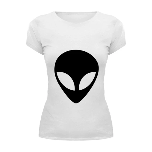 Заказать женскую футболку в Москве. Футболка базовая Инопланетянин от YellowCloverShop - готовые дизайны и нанесение принтов.