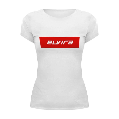 Заказать женскую футболку в Москве. Футболка базовая Elvira от THE_NISE  - готовые дизайны и нанесение принтов.