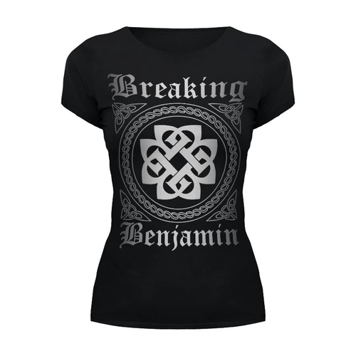Заказать женскую футболку в Москве. Футболка базовая Breaking Benjamin от geekbox - готовые дизайны и нанесение принтов.