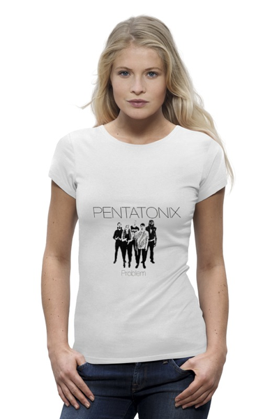 Заказать женскую футболку в Москве. Футболка базовая Pentatonix от bethstark - готовые дизайны и нанесение принтов.