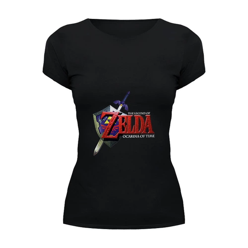 Заказать женскую футболку в Москве. Футболка базовая The Legend Of Zelda от BURNSHIRTS - готовые дизайны и нанесение принтов.