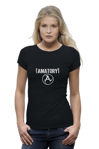 Заказать женскую футболку в Москве. Футболка базовая Amatory от Fedor - готовые дизайны и нанесение принтов.
