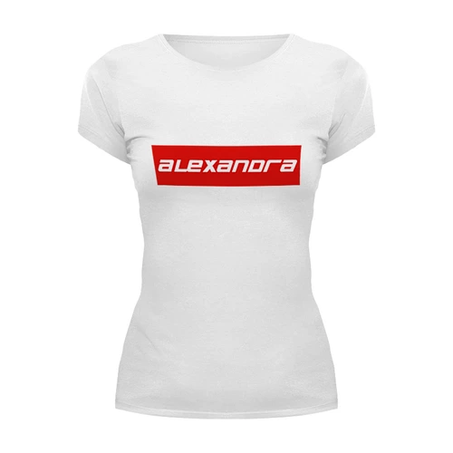 Заказать женскую футболку в Москве. Футболка базовая Alexandra от THE_NISE  - готовые дизайны и нанесение принтов.
