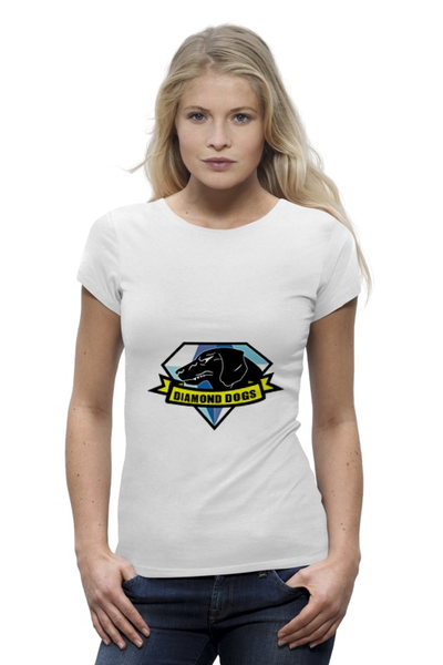 Заказать женскую футболку в Москве. Футболка базовая DDogs2 от BURNSHIRTS - готовые дизайны и нанесение принтов.