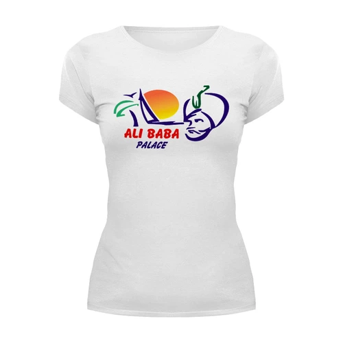 Заказать женскую футболку в Москве. Футболка базовая ALI BABA от balden - готовые дизайны и нанесение принтов.
