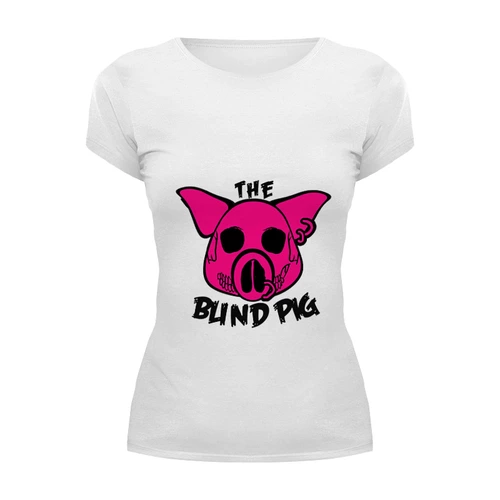 Заказать женскую футболку в Москве. Футболка базовая The Blind Pig #2 от Leichenwagen - готовые дизайны и нанесение принтов.