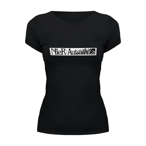 Заказать женскую футболку в Москве. Футболка базовая NieR Automata от THE_NISE  - готовые дизайны и нанесение принтов.