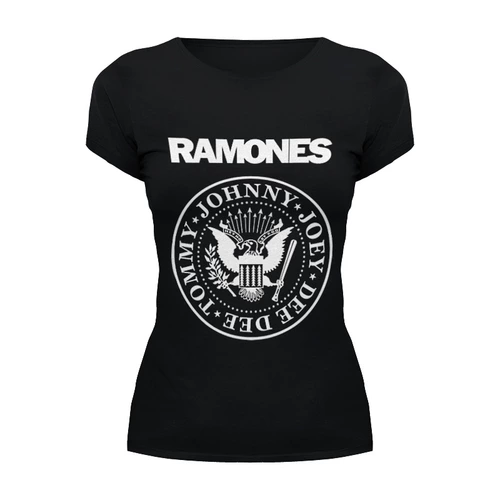 Заказать женскую футболку в Москве. Футболка базовая Ramones от rancid - готовые дизайны и нанесение принтов.