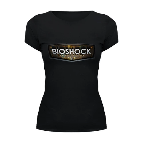Заказать женскую футболку в Москве. Футболка базовая BioShock от THE_NISE  - готовые дизайны и нанесение принтов.