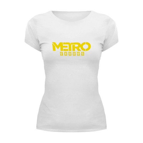 Заказать женскую футболку в Москве. Футболка базовая Metro от THE_NISE  - готовые дизайны и нанесение принтов.