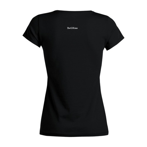 Заказать женскую футболку в Москве. Футболка базовая Chanel от BEGRISS - готовые дизайны и нанесение принтов.