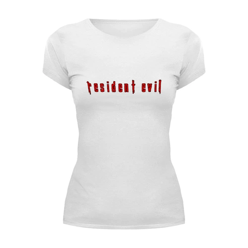 Заказать женскую футболку в Москве. Футболка базовая Resident Evil от THE_NISE  - готовые дизайны и нанесение принтов.