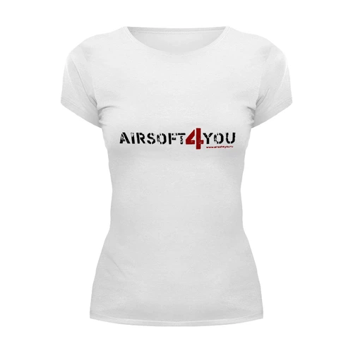 Заказать женскую футболку в Москве. Футболка базовая аирсофтфою от airsoft4you - готовые дизайны и нанесение принтов.