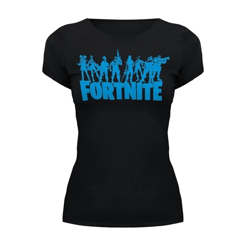 Заказать женскую футболку в Москве. Футболка базовая FORTNITE от balden - готовые дизайны и нанесение принтов.