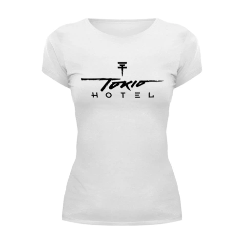 Заказать женскую футболку в Москве. Футболка базовая Tokio Hotel от Анастасия Вахрушева - готовые дизайны и нанесение принтов.