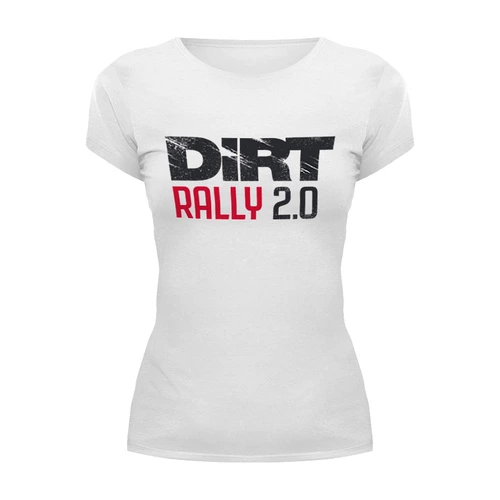 Заказать женскую футболку в Москве. Футболка базовая DiRT Rally  от THE_NISE  - готовые дизайны и нанесение принтов.