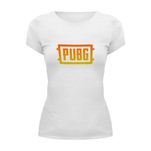 Заказать женскую футболку в Москве. Футболка базовая игра PUBG от THE_NISE  - готовые дизайны и нанесение принтов.