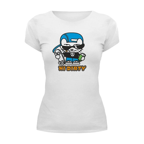 Заказать женскую футболку в Москве. Футболка базовая Hi Dirty! от balden - готовые дизайны и нанесение принтов.