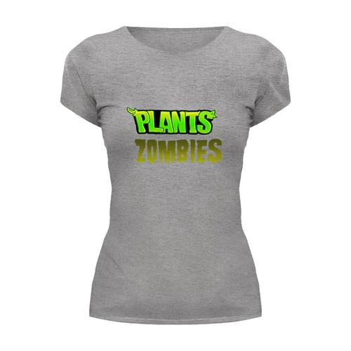 Заказать женскую футболку в Москве. Футболка базовая Plants vs Zombies от THE_NISE  - готовые дизайны и нанесение принтов.