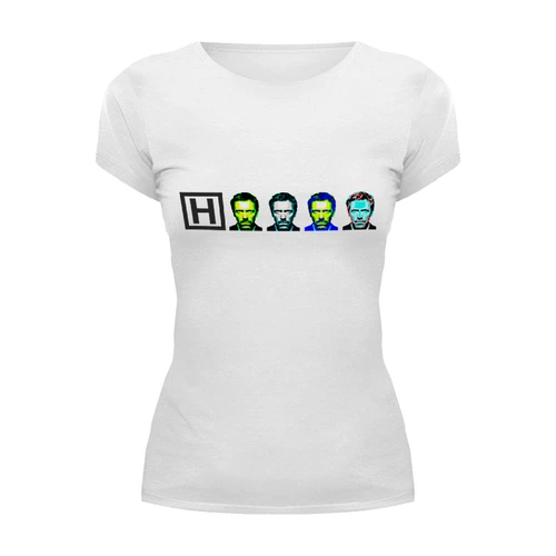 Заказать женскую футболку в Москве. Футболка базовая Dr. House_4 от panopticum - готовые дизайны и нанесение принтов.