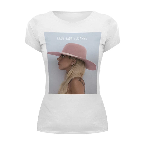 Заказать женскую футболку в Москве. Футболка базовая Lady Gaga от Vladec11 - готовые дизайны и нанесение принтов.