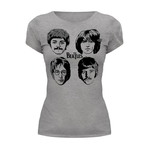 Заказать женскую футболку в Москве. Футболка базовая The Beatles от balden - готовые дизайны и нанесение принтов.