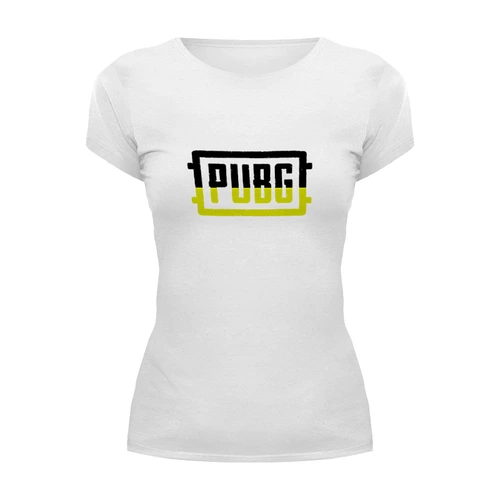 Заказать женскую футболку в Москве. Футболка базовая  игра PUBG от THE_NISE  - готовые дизайны и нанесение принтов.