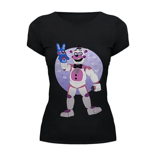 Заказать женскую футболку в Москве. Футболка базовая Five Nights at Freddy’s от weeert - готовые дизайны и нанесение принтов.