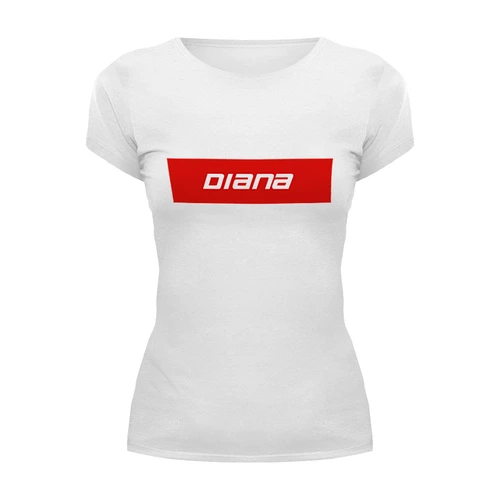 Заказать женскую футболку в Москве. Футболка базовая Diana от THE_NISE  - готовые дизайны и нанесение принтов.