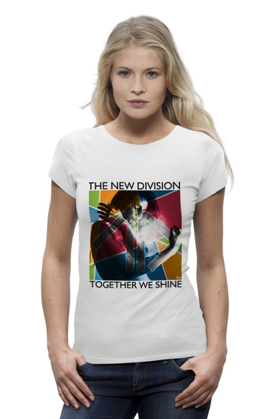 Заказать женскую футболку в Москве. Футболка базовая The New Division от OEX design - готовые дизайны и нанесение принтов.