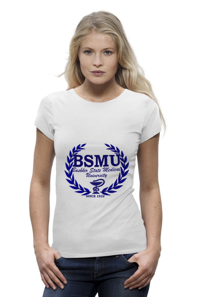Заказать женскую футболку в Москве. Футболка базовая Без названия от bsmu - готовые дизайны и нанесение принтов.