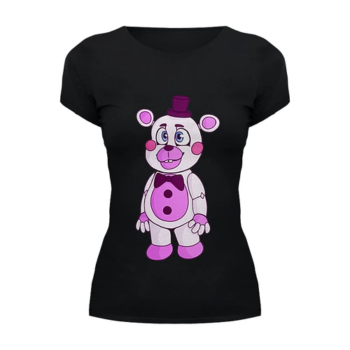 Заказать женскую футболку в Москве. Футболка базовая Five Nights at Freddy’s от weeert - готовые дизайны и нанесение принтов.