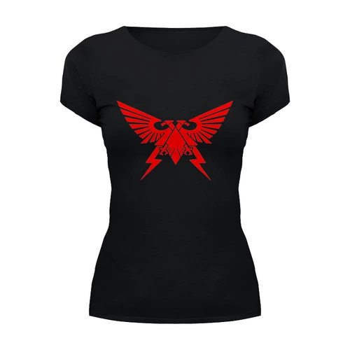 Заказать женскую футболку в Москве. Футболка базовая Warhammer от THE_NISE  - готовые дизайны и нанесение принтов.