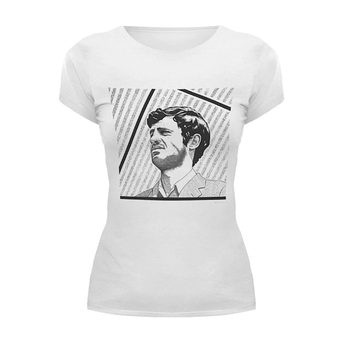 Заказать женскую футболку в Москве. Футболка базовая Belmondo от KinoArt - готовые дизайны и нанесение принтов.