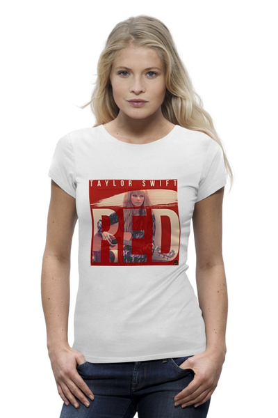 Заказать женскую футболку в Москве. Футболка базовая Taylor Swift от borado - готовые дизайны и нанесение принтов.