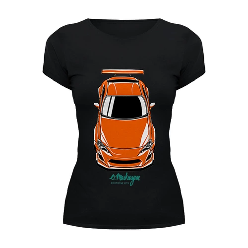 Заказать женскую футболку в Москве. Футболка базовая Toyota GT86 / Scion FRS от Oleg Markaryan - готовые дизайны и нанесение принтов.