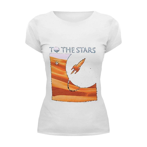 Заказать женскую футболку в Москве. Футболка базовая To The Stars Dunes mens от slider - готовые дизайны и нанесение принтов.
