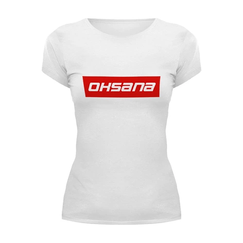 Заказать женскую футболку в Москве. Футболка базовая Oksana от THE_NISE  - готовые дизайны и нанесение принтов.