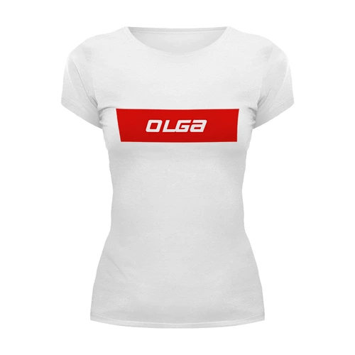 Заказать женскую футболку в Москве. Футболка базовая Ольга от THE_NISE  - готовые дизайны и нанесение принтов.