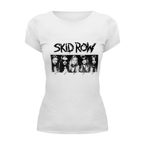 Заказать женскую футболку в Москве. Футболка базовая Skid Row от st-glaz - готовые дизайны и нанесение принтов.