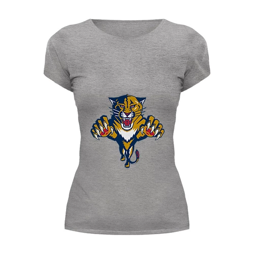 Заказать женскую футболку в Москве. Футболка базовая Florida Panthers от olala - готовые дизайны и нанесение принтов.