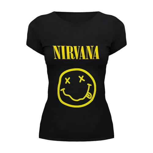 Заказать женскую футболку в Москве. Футболка базовая Nirvana  от rancid - готовые дизайны и нанесение принтов.