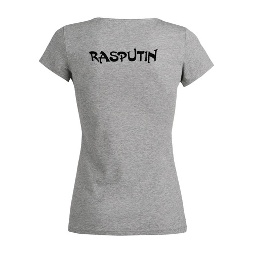 Заказать женскую футболку в Москве. Футболка базовая Rasputin от Leichenwagen - готовые дизайны и нанесение принтов.
