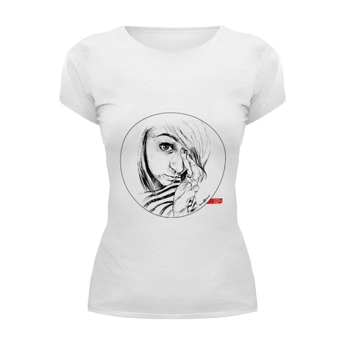 Заказать женскую футболку в Москве. Футболка базовая "Star Eyes Collection" Zarina от Octopuslabel - готовые дизайны и нанесение принтов.