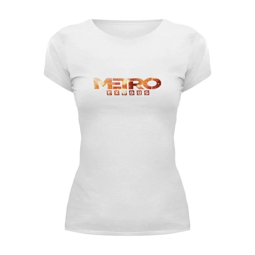 Заказать женскую футболку в Москве. Футболка базовая Metro от THE_NISE  - готовые дизайны и нанесение принтов.