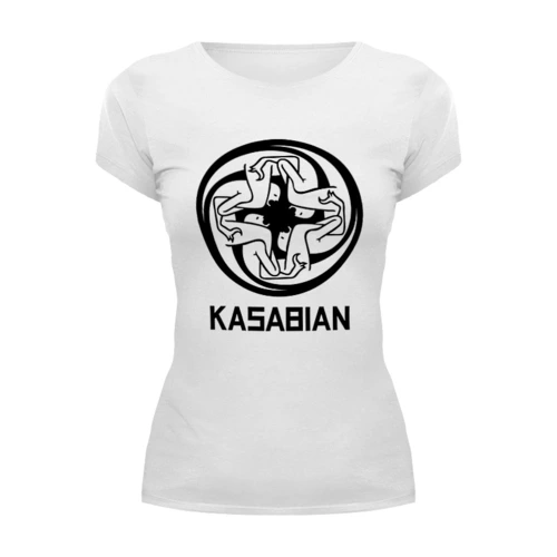 Заказать женскую футболку в Москве. Футболка базовая Kasabian от geekbox - готовые дизайны и нанесение принтов.
