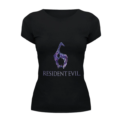 Заказать женскую футболку в Москве. Футболка базовая Resident Evil 6 от game-fan - готовые дизайны и нанесение принтов.