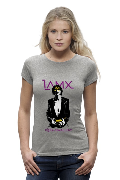 Заказать женскую футболку в Москве. Футболка базовая IAMX / Kiss And Swallow от OEX design - готовые дизайны и нанесение принтов.