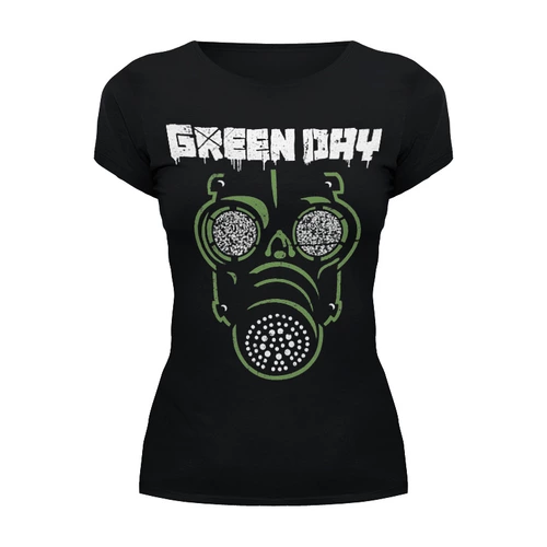 Заказать женскую футболку в Москве. Футболка базовая Green Day от geekbox - готовые дизайны и нанесение принтов.